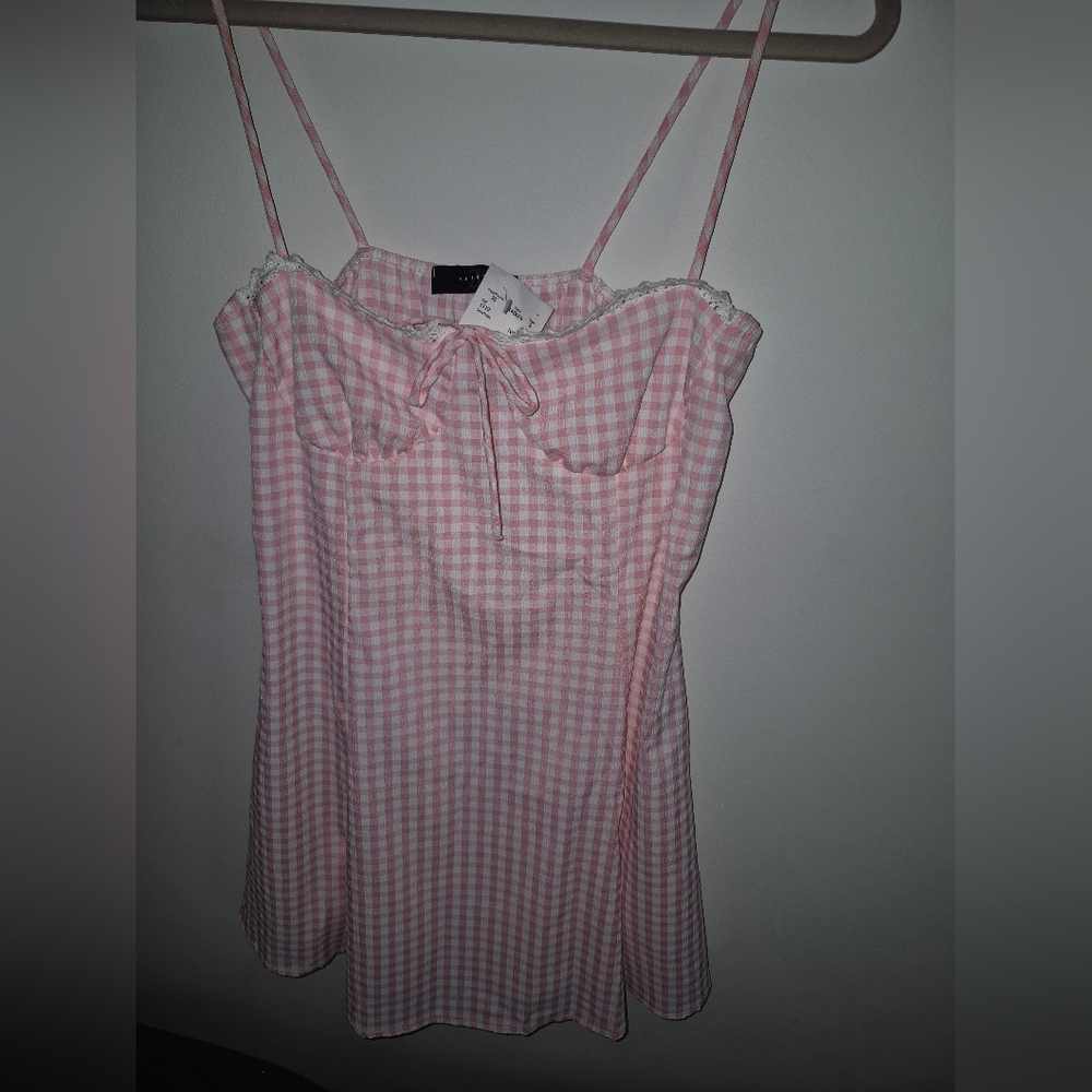 Pink Gingham Dress